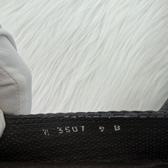 WMNS Cole Haan Megan Woven Leather Tassel Loafers Flats Sz 9B  Blk W3507 ITALY - Picture 9 of 10